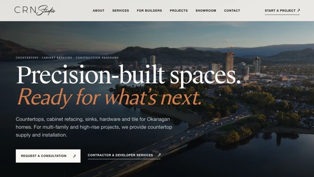 The CRN Studio homepage