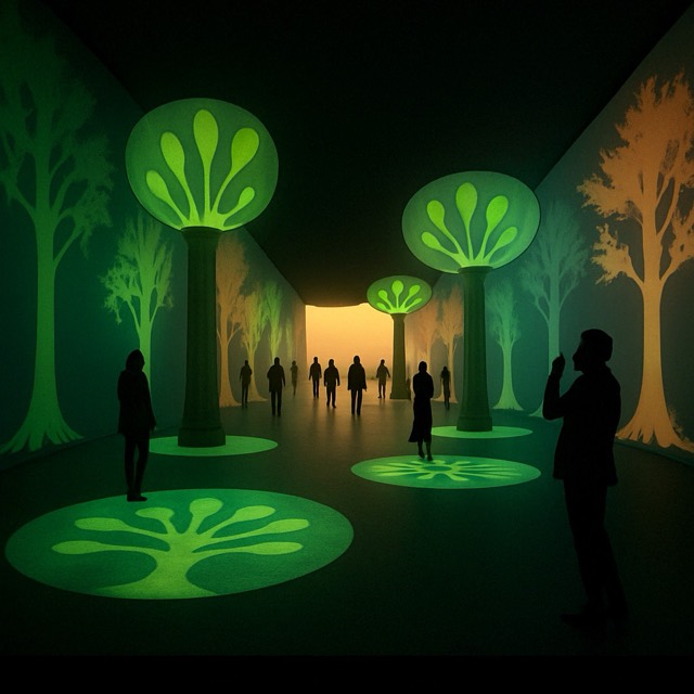 Enter the nature tunnel