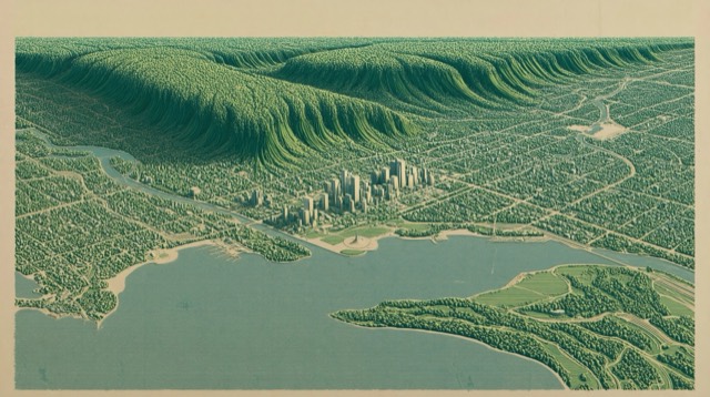 A city imagined as a living system